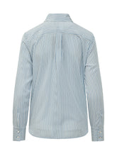 Camicia con Colletto e Righe Verticali - Abbigliamento Donna | Lidia Shopping