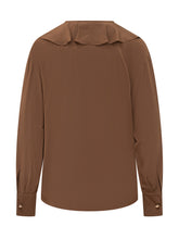 Shirt with Ruffles and Neck Tie - Max Mara Studio | Lidia Shopping