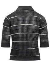 Short Sleeve Knit Top with Collar - Collezione Happy Birthday | Lidia Shopping