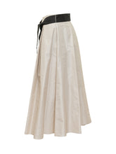 Midi Skirt with Contrast Belt - Max Mara S | Lidia Shopping