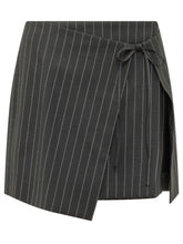 Pinstripe Wrap Skirt - New Collection | Lidia Shopping