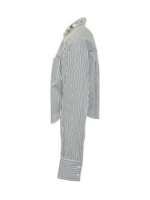 Striped Shirt with Embellished Collar - New Collection | Lidia Shopping