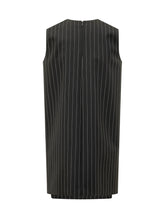 Pinstripe Dress with Belt - New Collection | Lidia Shopping