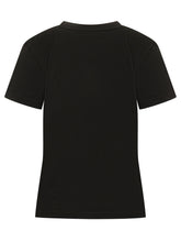 T-Shirt a Maniche Corte con Logo Applicato - Abbigliamento Donna | Lidia Shopping