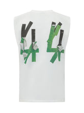 Jersey Crop Senza Maniche con Stampa - 44 Label Group | Lidia Shopping