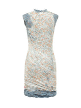 Short Draped Dress with Floral Print - Collezione Happy Birthday | Lidia Shopping