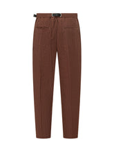 Long Pants with Belt and Pleats - Men | Lidia Shopping