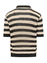 Polo in Maglia a Righe con Bottoni e Colletto - A Paper Kid | Lidia Shopping