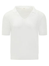 Polo in Maglia con Scollo a V e Colletto - A Paper Kid | Lidia Shopping