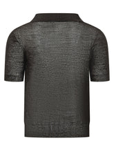 Polo in Maglia con Scollo a V e Colletto - A Paper Kid | Lidia Shopping