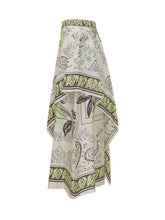 Asymmetric Midi Skirt with Print - New Collection | Lidia Shopping