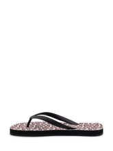 Animal Print Flip Flops With Logo Detail - Dsquared2 | Lidia Shopping