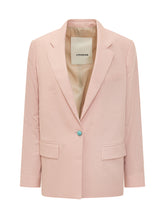 Linen Jacket with Lapels and Single Button - A Paper Kid | Lidia Shopping
