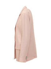 Linen Jacket with Lapels and Single Button - A Paper Kid | Lidia Shopping