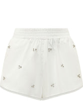 Shorts con Vita Elasticizzata e Applicazioni - A Paper Kid | Lidia Shopping