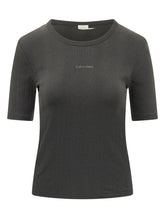 T-shirt a Coste con Logo - Abbigliamento Donna | Lidia Shopping