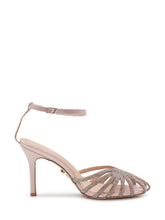 Heeled Sandals with Ankle Strap and Rhinestones - New Collection | Lidia Shopping