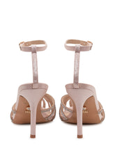 Heeled Sandals with Ankle Strap and Rhinestones - New Collection | Lidia Shopping