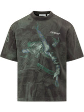 T-shirt with Caravaggio Print and Front Logo - Collezione Happy Birthday | Lidia Shopping