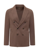 Double-breasted Piquet Jacket - Circolo | Lidia Shopping