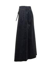 Long Gabardine Skirt with Belt - Collezione Happy Birthday | Lidia Shopping