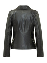 Biker Jacket with Asymmetric Zip and Belt - Bully | Lidia Shopping