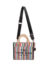Borsa The Small Tote a Righe con Manici Intrecciati - Borse a Tracolla Donna | Lidia Shopping