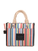 Borsa The Small Tote a Righe con Manici Intrecciati - Borse a Tracolla Donna | Lidia Shopping