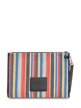 Pochette The Large Pouch a Righe con Logo Frontale - Borse a Tracolla Donna | Lidia Shopping