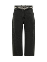 Trousers with Belt and Structured Seams - Men | Lidia Shopping