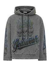 Riders Hoodie with Graphic Print and Hood - Gcds | Lidia Shopping