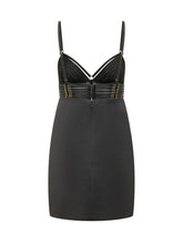 Mini Dress with Structured Cups and Decorative Straps - Elisabetta Franchi | Lidia Shopping