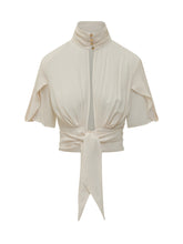 Blusa con Collo Alto e Cintura - Abbigliamento Donna | Lidia Shopping