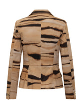 Blazer with Lapels and Abstract Pattern - Elisabetta Franchi | Lidia Shopping
