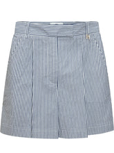 Pleated Shorts with Striped Pattern - Elisabetta Franchi | Lidia Shopping