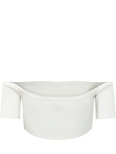 Knit Off Shoulder Top with Buttons - Elisabetta Franchi | Lidia Shopping