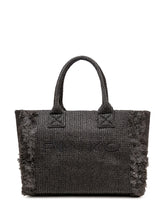 Raffia Beach Shopper with Logo - Collezione Happy Birthday | Lidia Shopping