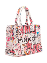 Borsa Shopper in Canvas con Stampa - Borse a Tracolla Donna | Lidia Shopping