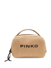Necessaire Raffia Pouch with Zip and Logo - Collezione Happy Birthday | Lidia Shopping