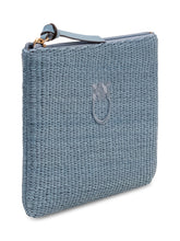 Raffia Pouch with Zip and Logo - Collezione Happy Birthday | Lidia Shopping