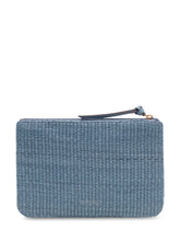 Raffia Pouch with Zip and Logo - Collezione Happy Birthday | Lidia Shopping