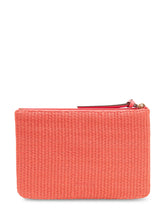 Raffia Pouch with Zip and Logo - Collezione Happy Birthday | Lidia Shopping