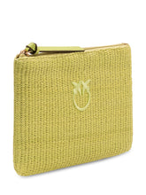 Raffia Pouch with Zip and Logo - Collezione Happy Birthday | Lidia Shopping