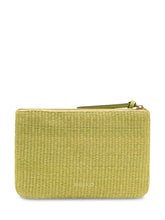 Raffia Pouch with Zip and Logo - Collezione Happy Birthday | Lidia Shopping