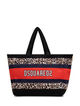 Canvas Tote Bag with Animal Print - Dsquared2 | Lidia Shopping