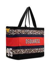 Canvas Tote Bag with Animal Print - Dsquared2 | Lidia Shopping