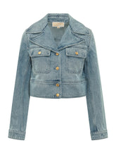 Cropped Denim Jacket with Pockets and Buttons - Collezione Happy Birthday | Lidia Shopping