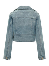Cropped Denim Jacket with Pockets and Buttons - Collezione Happy Birthday | Lidia Shopping