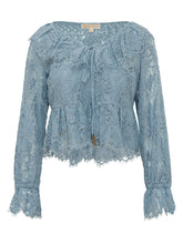 Lace V Neck Top with Long Sleeves - Collezione Happy Birthday | Lidia Shopping