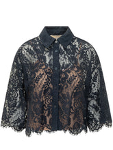 Camicia in Pizzo con Maniche Corte - Abbigliamento Donna | Lidia Shopping